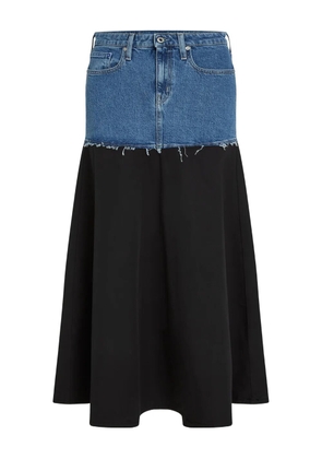 Karl Lagerfeld Jeans denim-panelled maxi skirt - Blue
