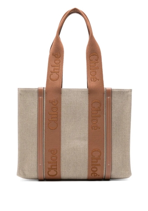 Chloé medium Woody tote bag - Neutrals