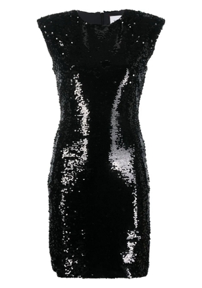 Philipp Plein sequin-embellished sleeveless dress - Black