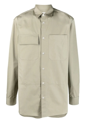 Jil Sander long-sleeve button-up shirt - Green