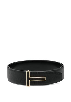 TOM FORD logo buckle belt - Black