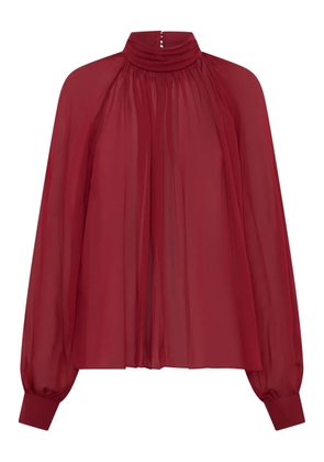 Nicholas Solene high-neck long-sleeves top - Red
