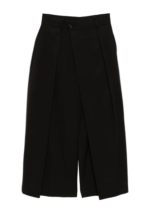 SONGZIO asymmetric-wrap trousers - Black