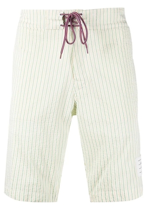 Thom Browne striped swimming shorts - Green