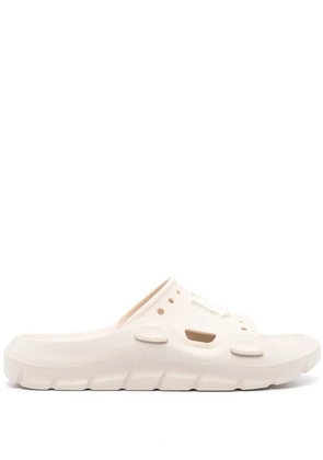 AMIRI Sunday rubberised-logo slides - Neutrals