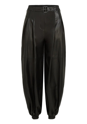 Karl Lagerfeld KL Studio Voluminous leather trousers - Black