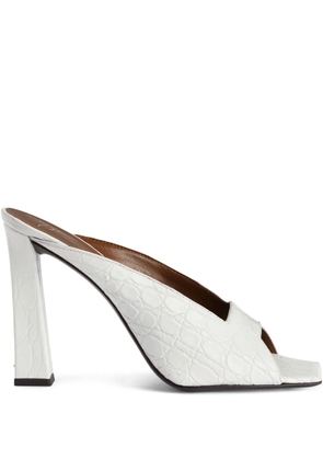 Giuseppe Zanotti 105mm leather sandals - White