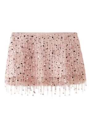 Asta Resort Yasmin beaded mini skirt - Pink
