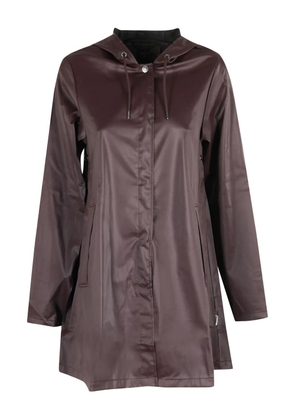 Rains A-Line hooded jacket - Brown