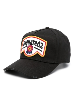 DSQUARED2 logo patch baseball cap - Black