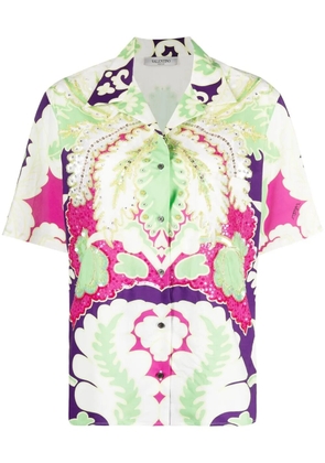 Valentino Garavani embellished floral-print shirt - Green