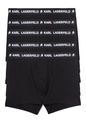 Karl Lagerfeld logo-print boxers (pack of five) - Black