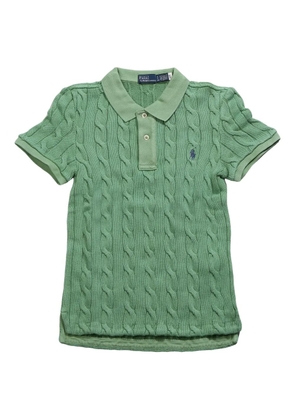 Polo Ralph Lauren cable-knit polo top - Green