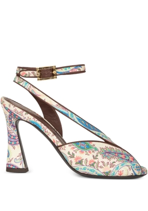 ETRO printed ankle-strap sandals - Neutrals
