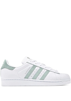 adidas Superstar 'White/Ash Green/Silver Metallic' sneakers