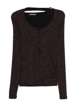 Ottolinger ribbed long-sleeves top - Black