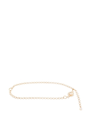 Maje flower zirconia chain belt - Gold