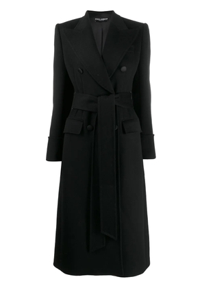 Dolce & Gabbana double-breasted wool coat - Black