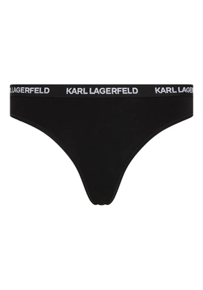 Karl Lagerfeld logo-waistband briefs (pack of three) - Black