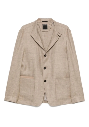 Zegna single-breasted blazer - Brown