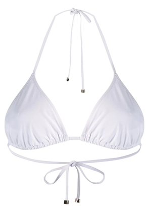 Dolce & Gabbana triangle bikini top - White