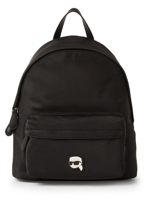 Karl Lagerfeld Ikon appliqué-detail backpack - Black