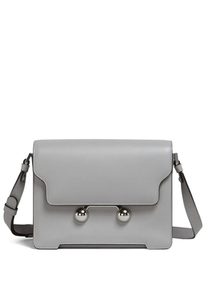 Marni medium Trunkaroo leather shoulder bag - Grey