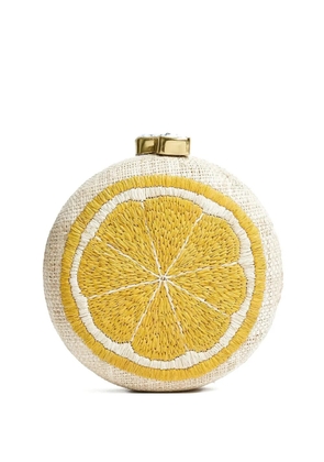 Pamela Munson Lemon Slice clutch - Yellow
