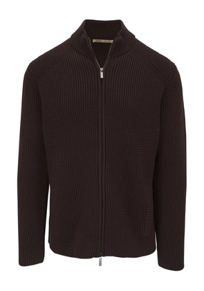 Maurizio Baldassari Brenta zip-fastening cardigan - Brown