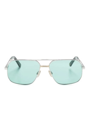 MARCH LA.B double-bridge pilot-frame sunglasses - Silver
