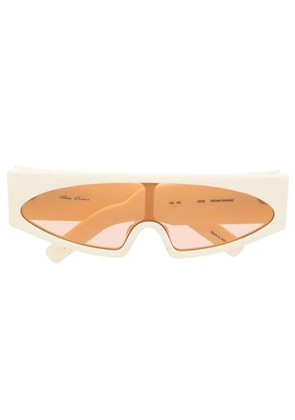 Rick Owens Gene rectangle-frame sunglasses - Neutrals