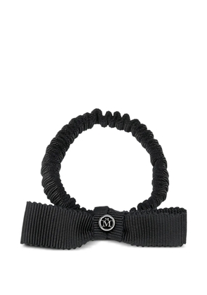 Maison Michel Maddy bow-embellishment hair scrunchie - Black