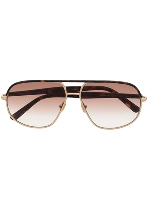 TOM FORD Eyewear pilot-frame sunglasses - Gold