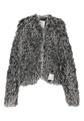 Maison MIHARA YASUHIRO logo-patch cardigan - Black