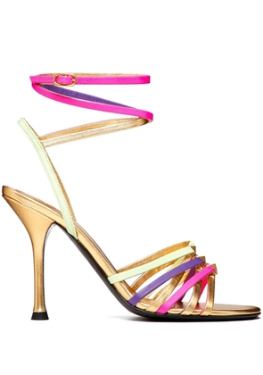 Valentino Garavani metallic Rockstud strappy sandals - Gold