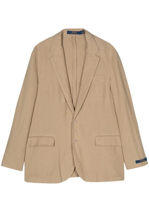 Polo Ralph Lauren single-breasted linen blazer - Neutrals