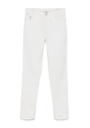 Brunello Cucinelli corduroy trousers - White