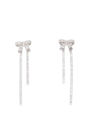 Maje bow-motif earrings - Silver