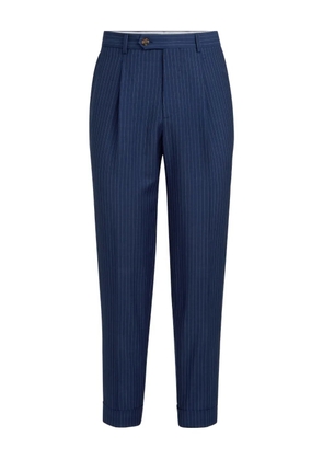 Brunello Cucinelli pinstripe trousers - Blue