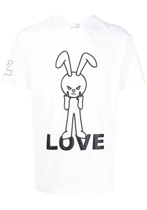 Natasha Zinko Love Bunny graphic-print T-shirt - White