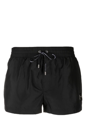 Dolce & Gabbana logo-plaque swim short - Black