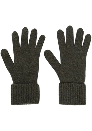 N.Peal ribbed knit cashmere-blend gloves - Green