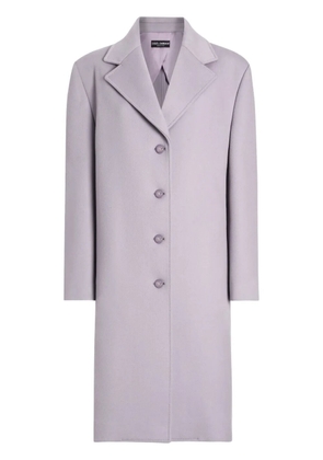 Dolce & Gabbana single-breasted coat - Purple