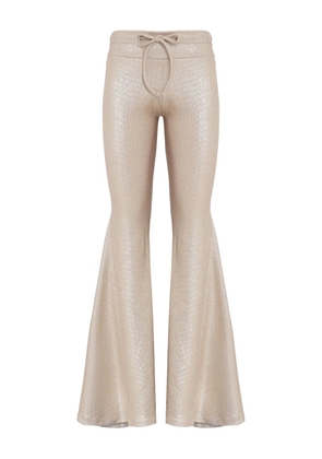 Amir Slama x Astrid drawstring flared trousers - Neutrals