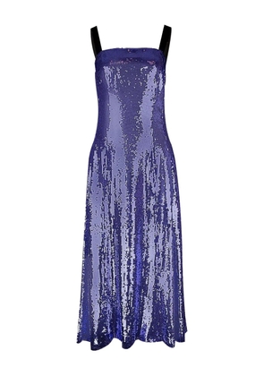 Adam Lippes Giovanna sequin-embellished midi dress - Purple