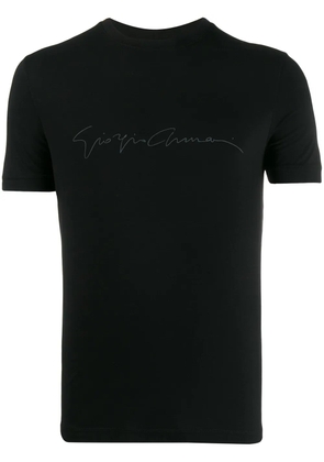 Giorgio Armani logo-print slim-fit T-shirt - Black