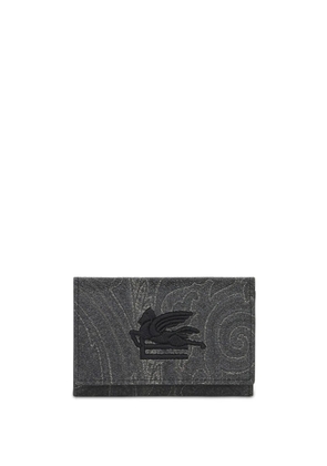 ETRO Paisley cotton-blend wallet - Black
