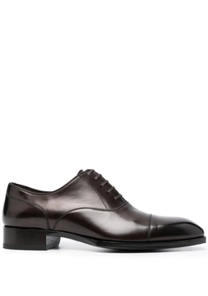TOM FORD Elkan lace-up leather oxford shoes - Brown