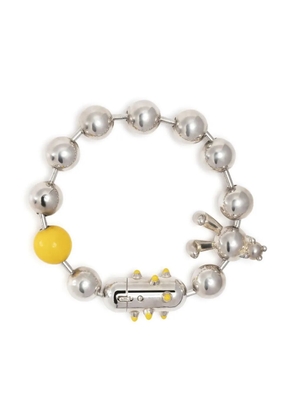Natasha Zinko Bunny ball-chain bracelet - Silver