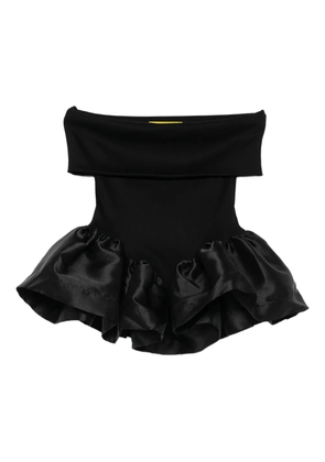 Marques'Almeida off-shoulder peplum top - Black